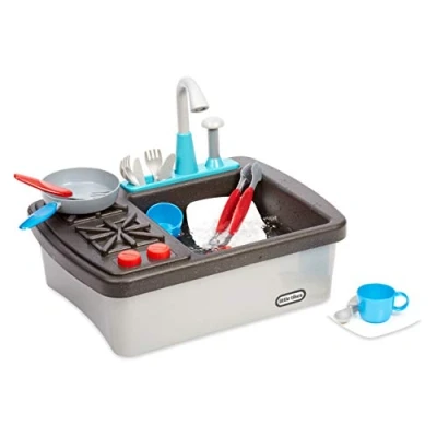 Image of Little Tikes First Sink &amp; Stove Interactive Realistic with Sounds Pretend Play Appliance for Kids