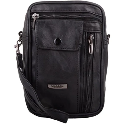 Image of Mens/Womens Soft Nappa Leather Travel Cross Body/Shoulder Bag/Pouch