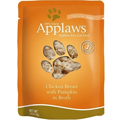 Image of Applaws Chicken and Pumpkin Pouch Canned Cat Food 2.4oz
