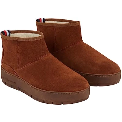 Image of Tommy Hilfiger Cool Suede Snowboot, Brown, 6
