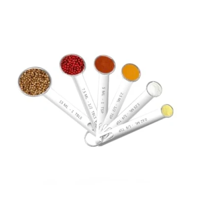 Image of Measuring Spoons Set, 6 Pcs Set Stainless Steel Spoon Measurements for Baking, Cooking,Kitchen (Measuring Spoons)