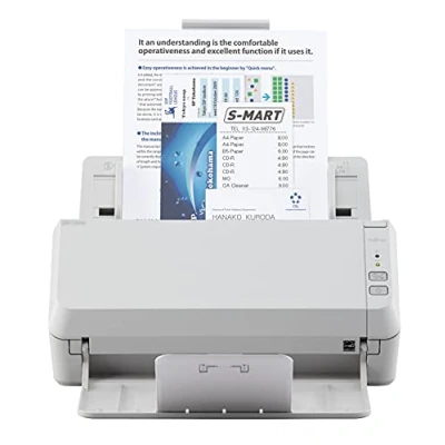 Image of Fujitsu SP 1125N 25ppm/50ipm A4 Duplex ADF Gigabit Ethernet USB3.2 LED Office Scanner. Windows. Includes PaperStream IP, Capture, ABBYY&quot; FineReader for ScanSnap&quot;, Sprint&quot;, Scanner Central Admin, USB3.0(B) cable &amp; 1 year Warr
