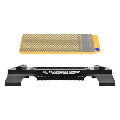 Image of DMT WM8FC WB 8 Inch Fine/Coarse DuoSharp Plus Bench Stone with Base Grey