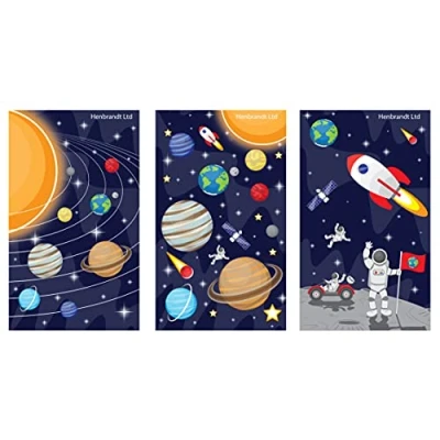 Image of Anila&#039;s Complete Space Themed 10 Party Bags, Fillers &amp; Favours Assorted Mini Notebooks. (Ideal for Children Aged 3 8)