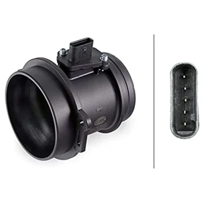 Image of 059906461N Mass air flow sensor HELLA 8ET 358 095 381 without gasket/seal AUDI: A5 B8 Coupe, Q7, A4 Saloon, VOLKSWAGEN: Touareg II