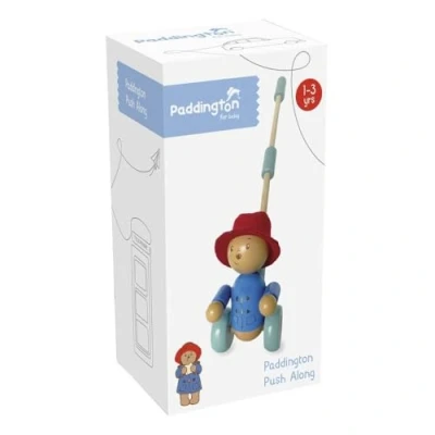 Image of Paddington Bear Toy Push Along Toy, Wooden Toys Early Development &amp; Activity for Girls and Boys, Toddler Official Licensed Gifts by Orange Tree