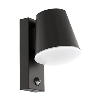 Image of Eglo 97451 CALDIERO Outside Wall Light with Sensor in Black