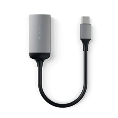 Image of Satechi Aluminum Type C HDMI Adapter 4K (60Hz) For M2/ M1 MacBook Pro/Air, iPad M2 Mac Mini, iMac (Space Gray)