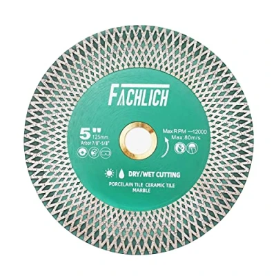 Image of FACHLICH Tile Cutting Disc 125mm Diamond Blade for and Grinding Ceramic Porcelain Marble Granite