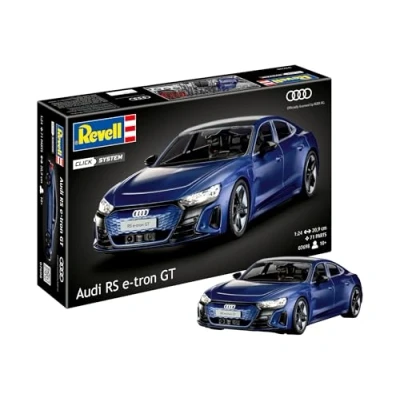 Image of Revell Easy Click 07698 Audi RS e tron GT 1:24 Scale Unbuilt/Pre coloured/Click Together (Non Glue) Plastic Model Kit