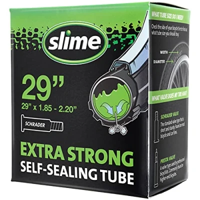 Image of Slime 30070 Bike Inner Tube Puncture Sealant, Extra Strong, Self Sealing, Prevent and Repair, Schrader Valve, 29 x 1.85 2.20&quot;