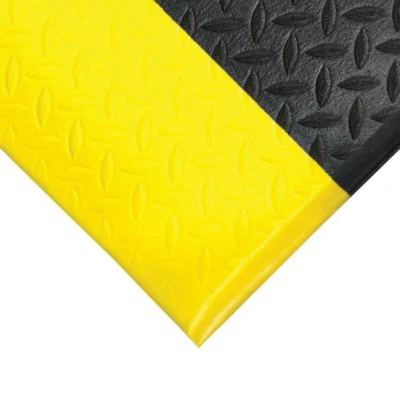 Image of Coba 0.9 X 1.5M Black/Yellow Orthomat Safety Diamond