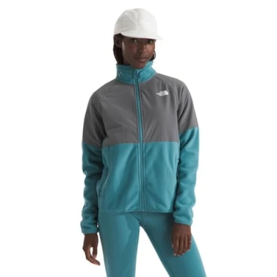 Image of The North Face Glacier Heavyweight FULL ZIP Jacket Fleece jacket, Women&#039;s, Size: Small, Algae blue/smoked pearl