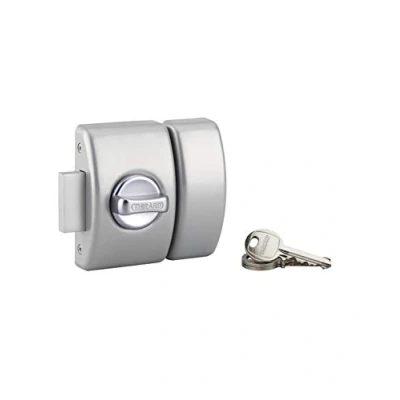 Image of THIRARD 71506 VERROUS Glass Entry Door Locks, Silver, 40 mm