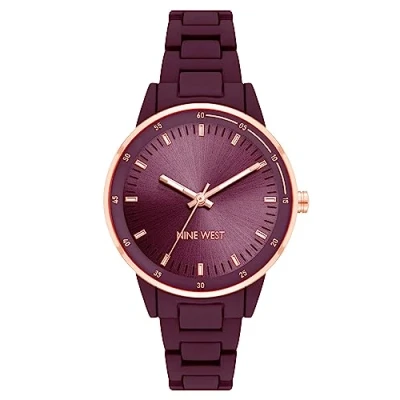 Image of Nine West Women Analog Japanese Quartz Watch with Metal Strap NW/2934RGBY