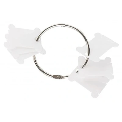 Image of DMC Plastic Embroidery Thread Bobbins &amp; Metal Ring per pack of 28