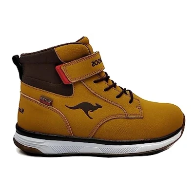 Image of KangaROOS Men&#039;s K Leno V RTX Snow Boot, Tan Yellow Dk Brown, 2 UK