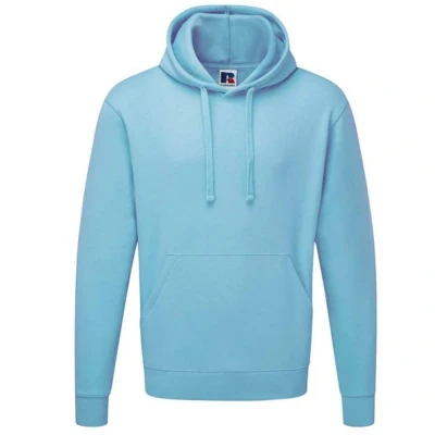 Image of Russell Athletic Colour Mens Hooded Sweatshirt / Hoodie (Sky Blue) Size Small