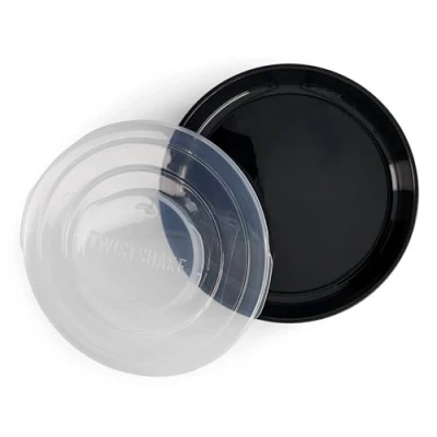 Image of Twistshake Baby plate with Airtight Lid Food for Children BPA Free Weaning Training Kids 6 Month+ feeding Newborn Essentials Black