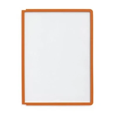 Image of Durable SHERPA Display Panels A4 Format in Orange Pack of 5 To Be Used with Units