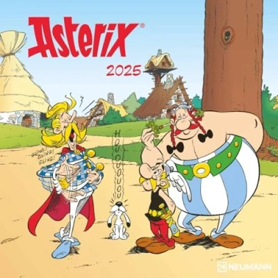 Image of Asterix 2025 Wand Kalender Broschüren 30x30 30x60 geöffnet Cartoon
