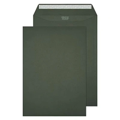 Image of Blake Creative Colour C4 229 x 324 mm 120 gsm Peel and Seal Wallet Envelopes (424) Graphite Grey Pack of 250