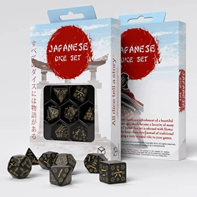 Image of Q Workshop QWOKAN4A Japanese Dice Set Deep Night Firefly (7)