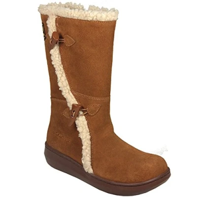 Image of Rocket Dog Women&#039;s Slope Long Boots, Chestnut Suede, 3 UK