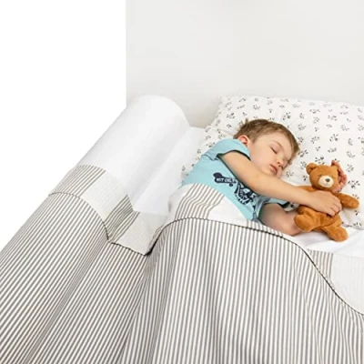 Image of BANBALOO Toddler Bed Guard Premium Model Barrier for Babies &amp; Toddlers Easy Setup, Sturdy Design, Quick Installation Materials Anti Fall Accessories Roll Bumper