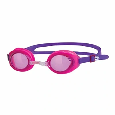 Image of Zoggs Kids&#039; Ripper Junior Swimming Goggles Anti fog And UV Protection, Pink, Purple, Tint, 6 14 Years