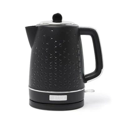 Image of Haden Starbeck Black Kettle 3000W Fast Boil Lightweight and Easy To Use Electric with Cordless Base Ergonomic Handle Anti Limescale Filter
