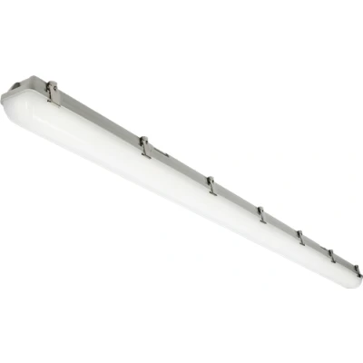 Image of KnightsBridge 230V IP65 IK08 6ft Selectable 30W/60W CCT Adjustable Microwave Non Corrosive