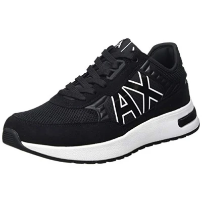 Image of Armani Exchange Trainers, Men&#039;s, Size: 7, Black shoes
