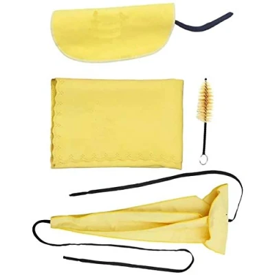 Image of POFET 4 in 1 Saxophone Cleaning Kit Mouthpiece Brush Cloth Swab Screwdriver