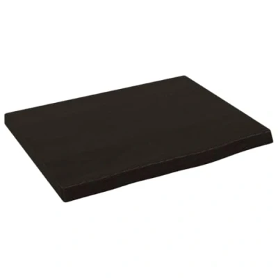 Image of vidaXL Wall Shelf Floating DIY Board Dark Brown Treated Solid Wood Oak