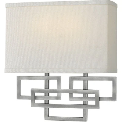 Image of Lanza 2 Light Indoor Wall Nickel, E14