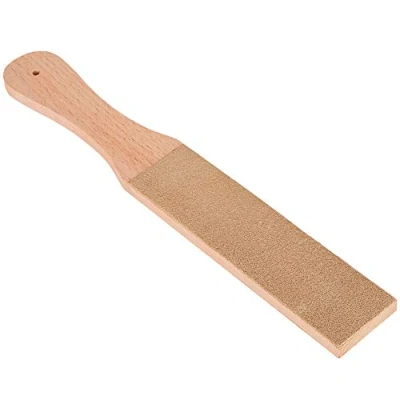 Image of Leather Sharpening Strop Tool Stone Dual Sided Polishing Sharpener for Kitchen Hunting and Pocket
