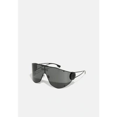 Image of Versace Unisex Sunglasses, Size: 42, Matte black/dark grey