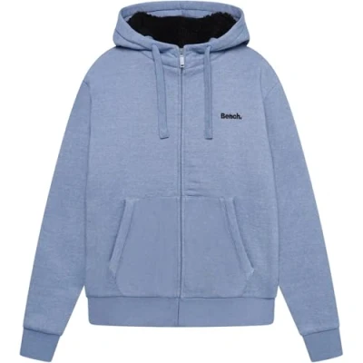 Image of Bench Mens Baraz Full Zip Hoodie Hooded Sweatshirt Hoody Navy Marl L