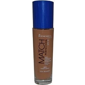 Image of Rimmel London Match Perfection Light Perfecting Foundation 30ml Natural Bronze SPF 18