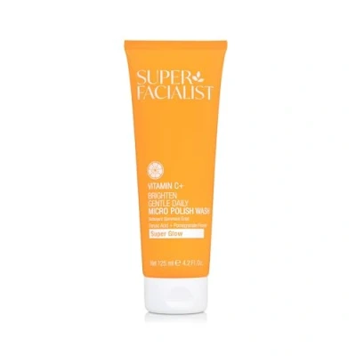 Image of Super Facialist Vitamin C + Brighten Gentle Daily Micro Polish Wash, Face Wash for Removing Dead Cells &amp; Impurities with Biodegradable Beads, Vegan Friendly, 125ml