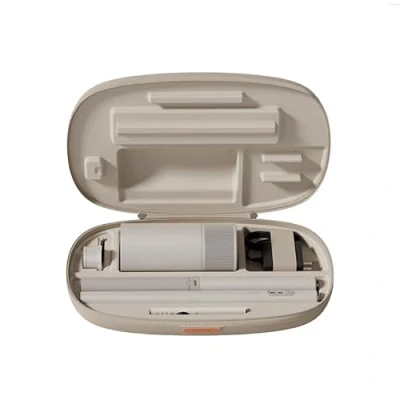 Image of XGIMI MoGo 3 Pro FHD 1080P Portable Projector 2.5h Playtime, Google TV with Licensed Netflix + Stand &amp; Travel Case All in One Home/Camping Kit