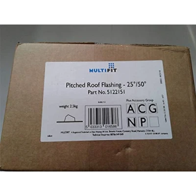 Image of Baxi 5122151 NA Multifit Pitched Roof Flashing 25/50 Degree Angle,