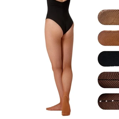 Image of Silky Dance Professional Fishnet Tights Latin Medium Toffee