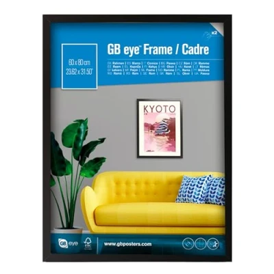Image of GB Eye Contemporary Wooden Black Picture Frame 60 x 80cm