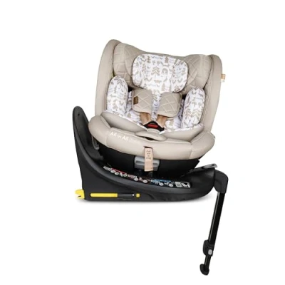 Image of COSATTO All in Extra i Size 360 Spin Rotating Car Seat Swivel, Group 0+123, 0 36 kg, 12years, ISOFIX, ERF, Exclusive Anti Escape System (Whisper)