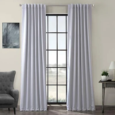 Image of HPD Half Price Drapes Curtain For Room Darkening 50 X 108 (1 Panel), BOCH 144105 108, Fog Grey