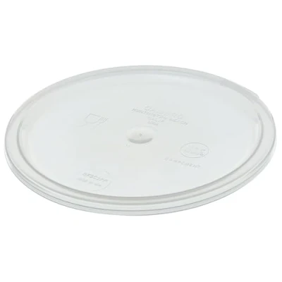 Image of Cambro (RFSC2PP190 Cover qt Round Plastic Containers, Translucent, 2 and 4 Quart