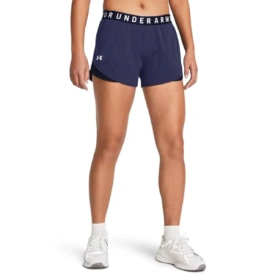 Image of Under Armour Women&#039;s Play Up Short 3.0 Twist, (410) Midnight Navy / White, L