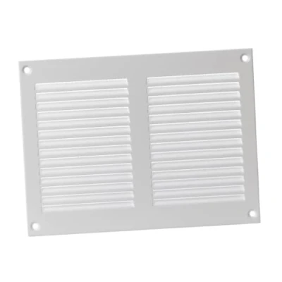 Image of 200x150mm White Ventilation Grille Insect Protection Exhaust Air Supply Metal